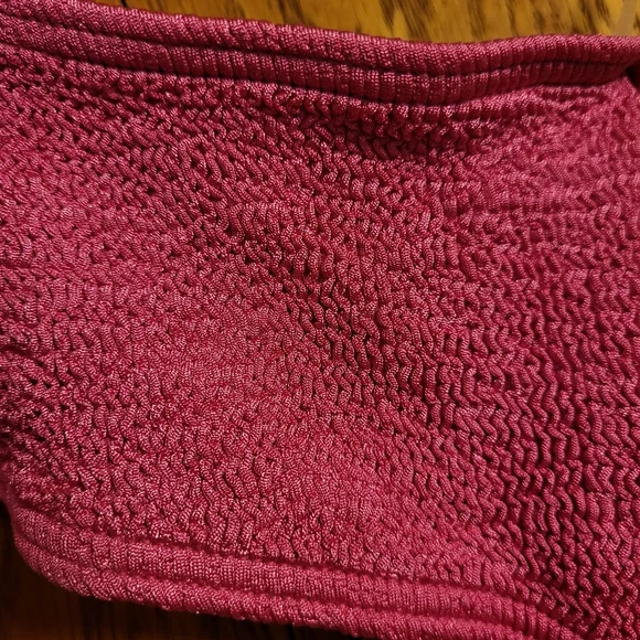 NWT bond-eye Australia Fuchsia Rico Bound Crinkle One Piece Swimsuit Un-Sized - Picture 7 of 7